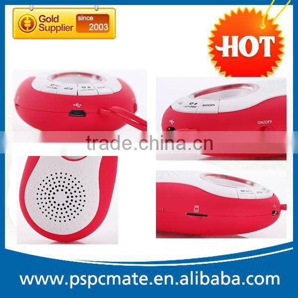 2015 Silicone Webbing Mini Portable bluetooth Speaker with TF card slot ,fm radio and remote shutter