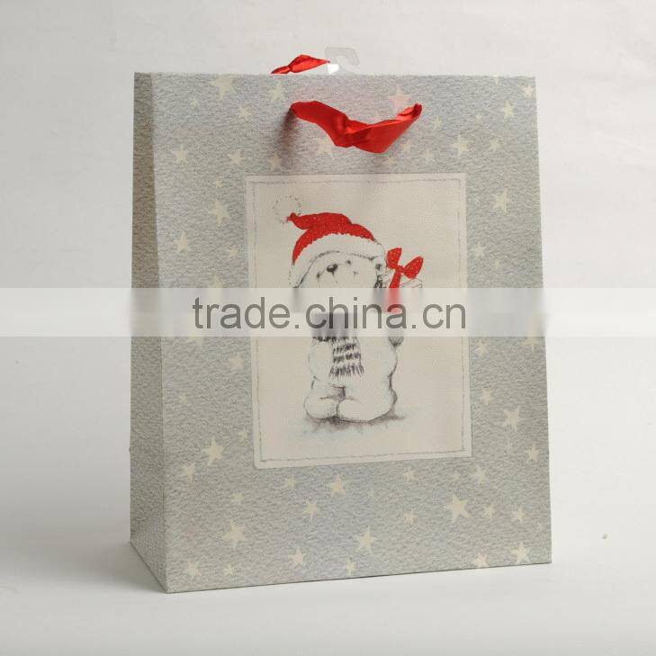 christmas shopping paper bag