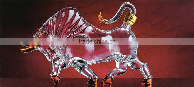 2016 New Style Professional Design Customization Eco-Friendly Clear Glass Bottle For Wine And Alcohol