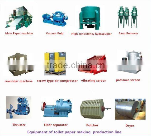 1-3t/d small toilet paper making machines for making toilet paper