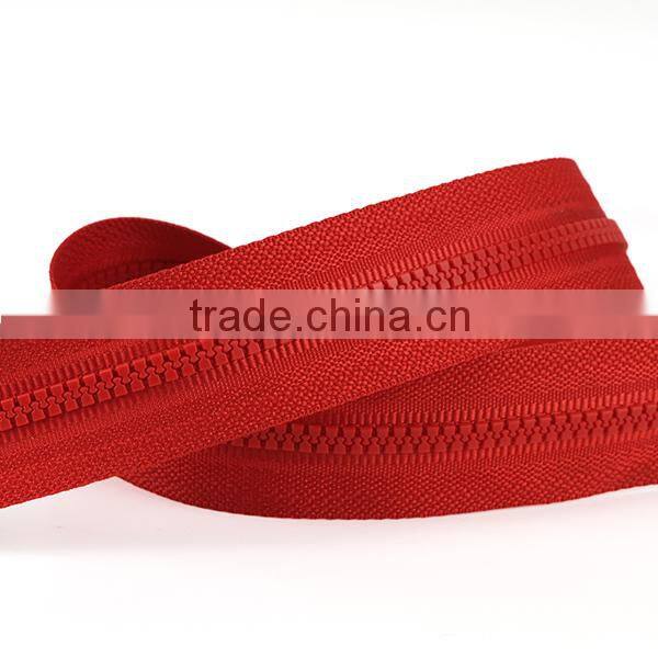 Good looking cheap price long chain plastic zipper and vislon zipper