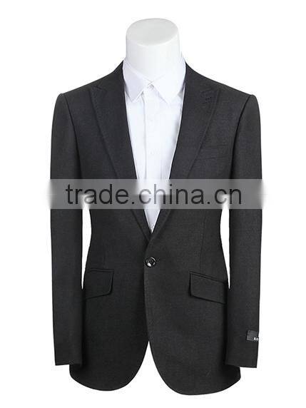 Latest Coat Pant Design Fashion black Color Korean Style Slim Fit man suit
