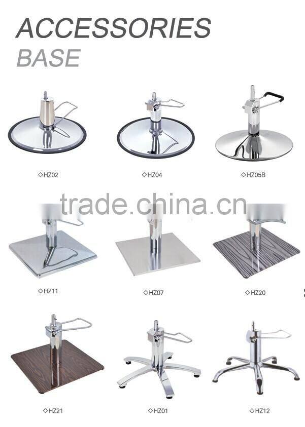 2015 easy assembly stainless steel square hydraulic barber chair base