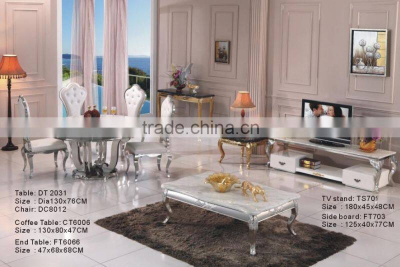 marble round dining table