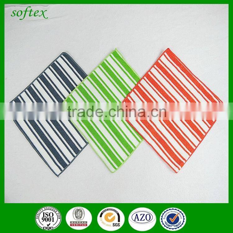 30x30cm 25g stripe towel microfiber