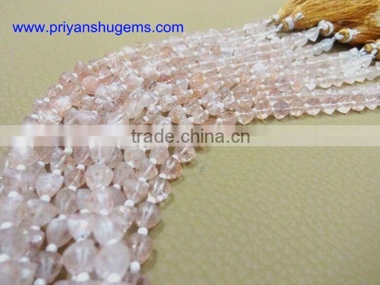 Pink Opal Faceted Elongated pyramid