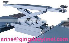 The stainless machine small platform shear type plate scissor hydraulic electrical elevator for auto repair