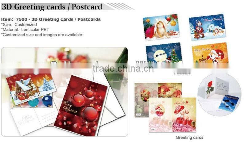 Guangzhou lifeng hot sale greeting card & new years greeting card & wholesale handmade new year greeting 3d card