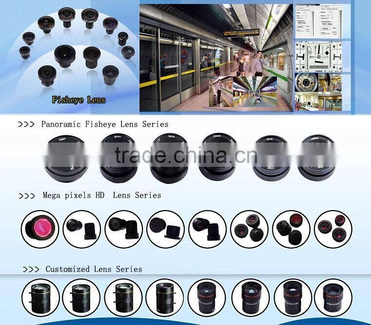 High quality hd 6mm m12 F1.9 1/3" 3MP sport camera lens