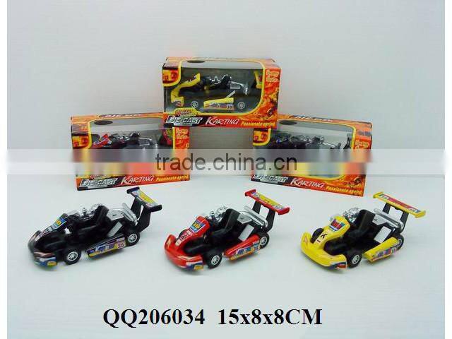 Pull back die cast car with light & IC