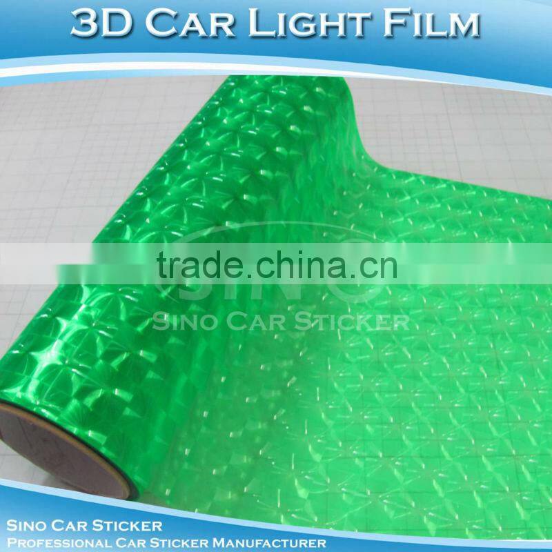 0.3x10m 3D Red Car Film Cat Eyes Car Light Decoration Tint Vinyl