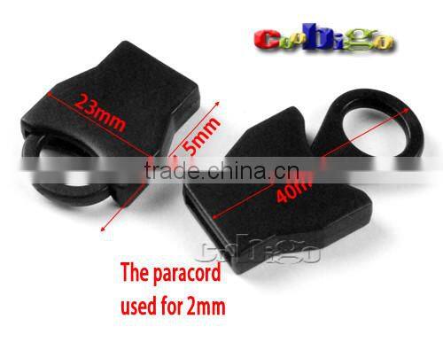5/64"(2mm) Sliding Rope Clamp Cord Lock Stopper For Strings Or Paracord #FLS101