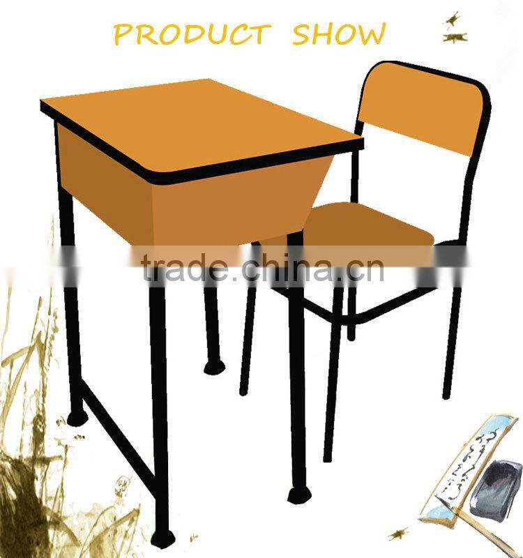 New school furniture student desk Handle adjustable student desk and chair sets 2014 wholesale student chair school furniture