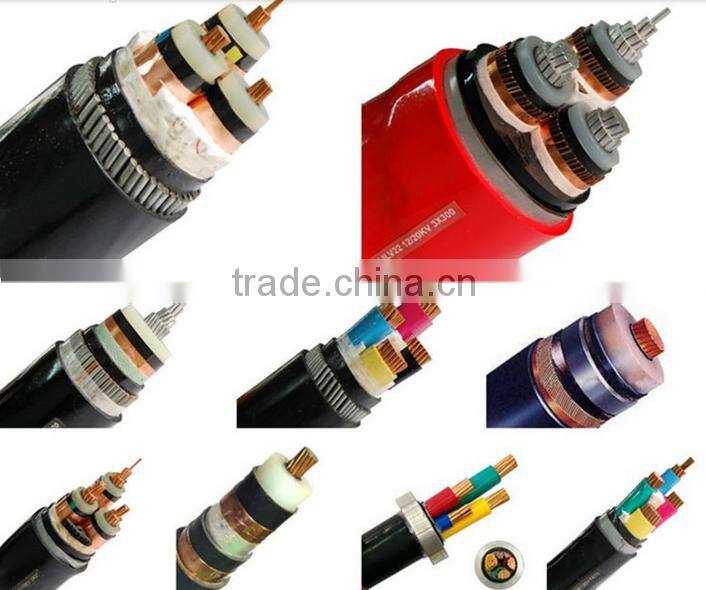 copper XLPE insulated PVC braid shield fire resistant power cable