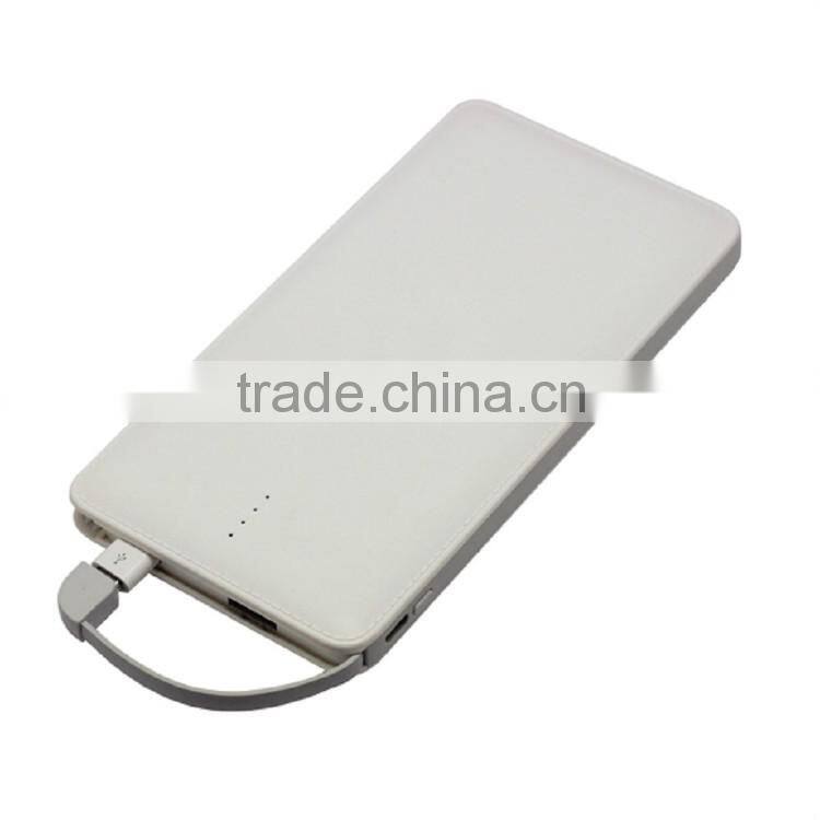 Alibaba 10000mah leather abs branded mobile power bank