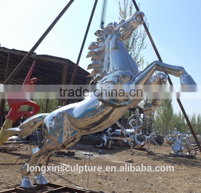 Colorful Stainless Steel Flower Sculpture