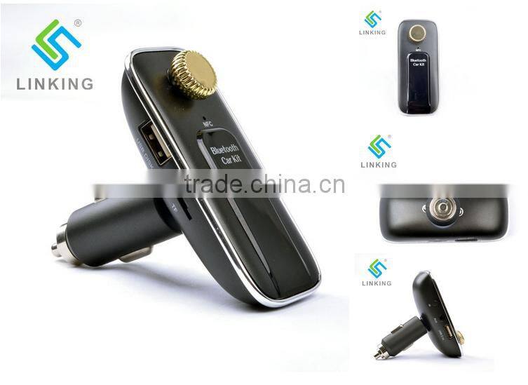 AUX Bluetooth FM Digital Radio Car Kit With RoHS Certification ,SD/MCC/TF