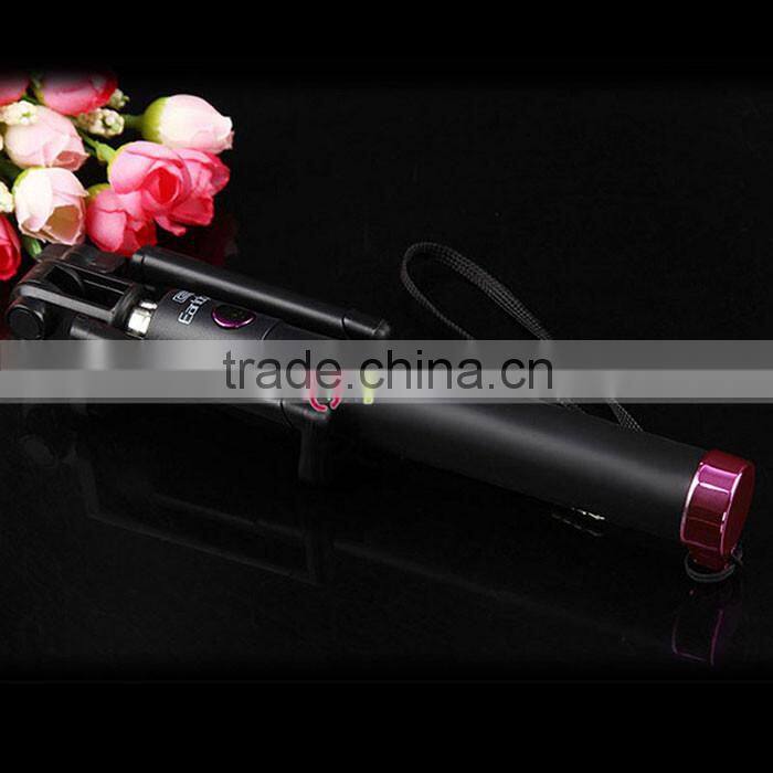 Universal Handheld Extendable Self Monopod Holder Bluetooth Selfie Stick 2016 For Smartphone Black