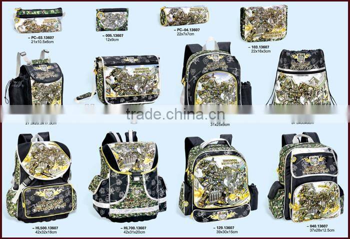 Black Polyester Mens Drawstring Duffle Bag