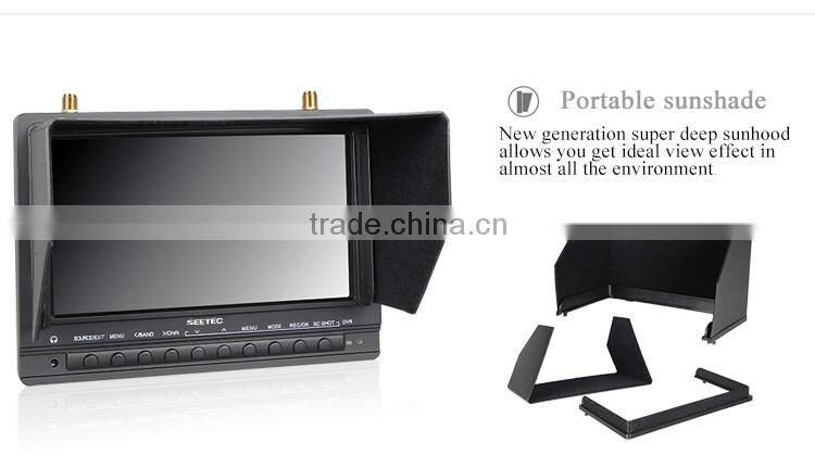 Anti reflective matte screen rc mini quadcopter 7 inch fpv monitor dvr 32ch module camera helicopter