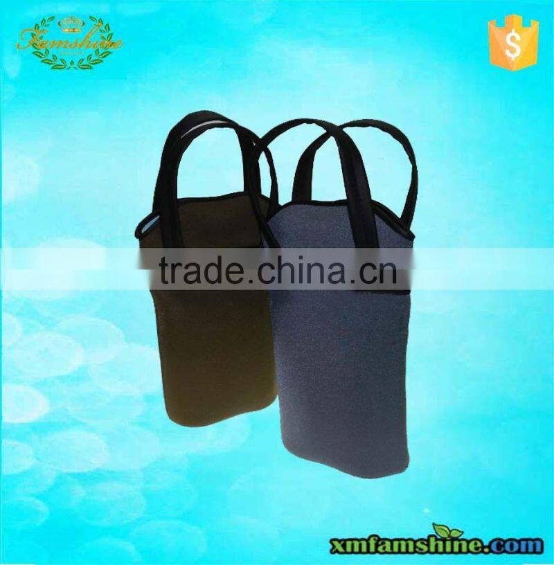 reusable single bottle neoprene wine bag