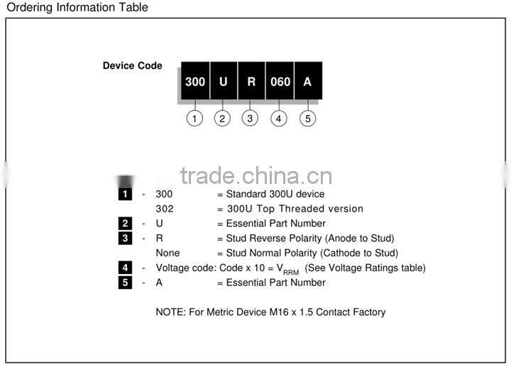 Ceramic bolt Alloy diode m7