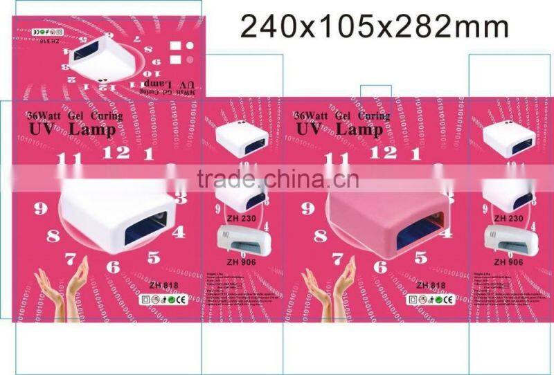 36W 120s timer nail lamp 818 UV lamp for nails UV gel nail curing light dryer led lamp