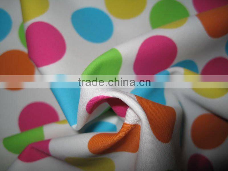 simple blue polka dot polyester fabric