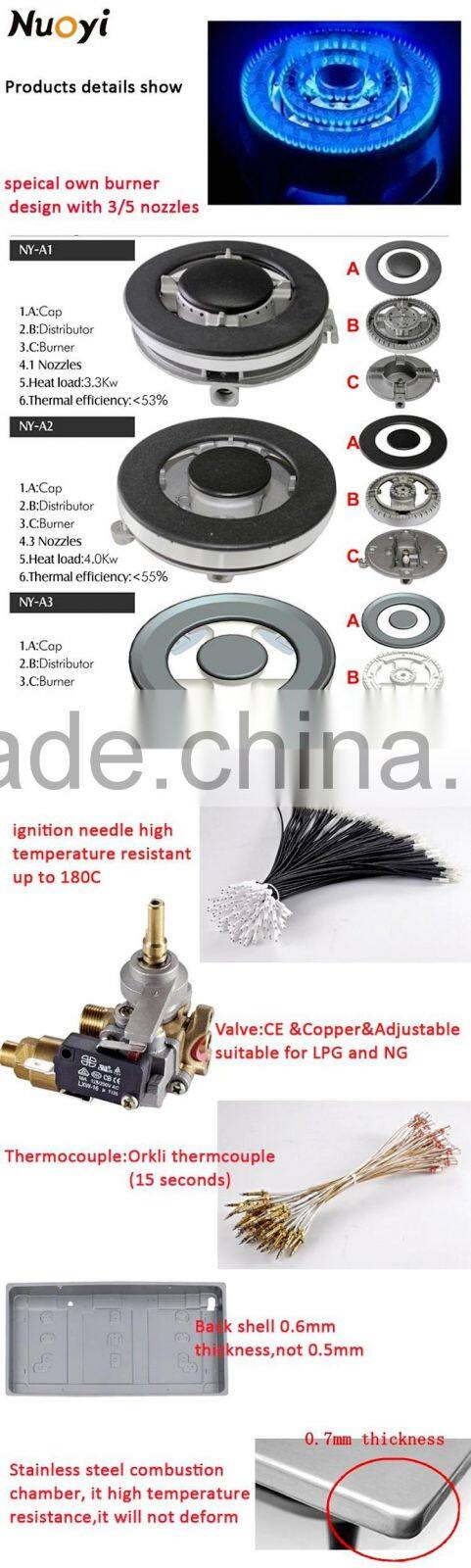 Newest factory sale electric stove cooking hot plate 5 burner gas hob