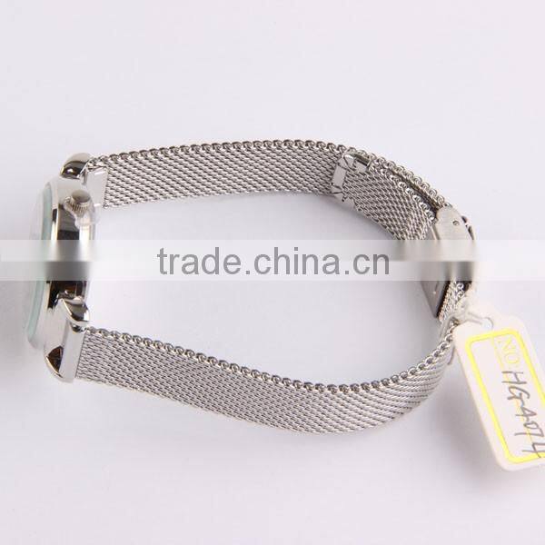 Stainless steel band trend design quartz watch
