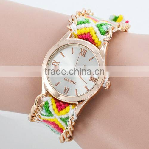 made in China vogue smart knitting hot charming colorful women watch(WJ-2775)
