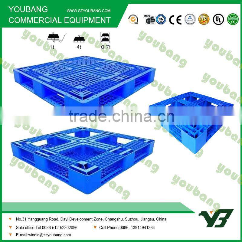 1200*1000single faced plastic pallet , with 14 steel inside
