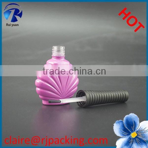 5ml clear glass nail polish bottles with brushes for sale