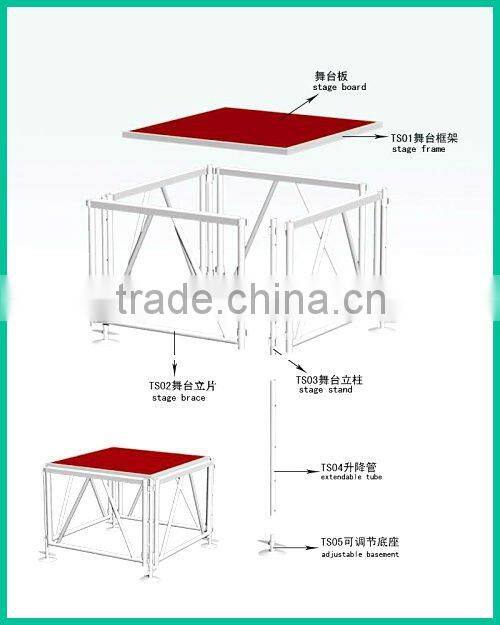 RP Stage Lighting Truss Stages with Truss Roof