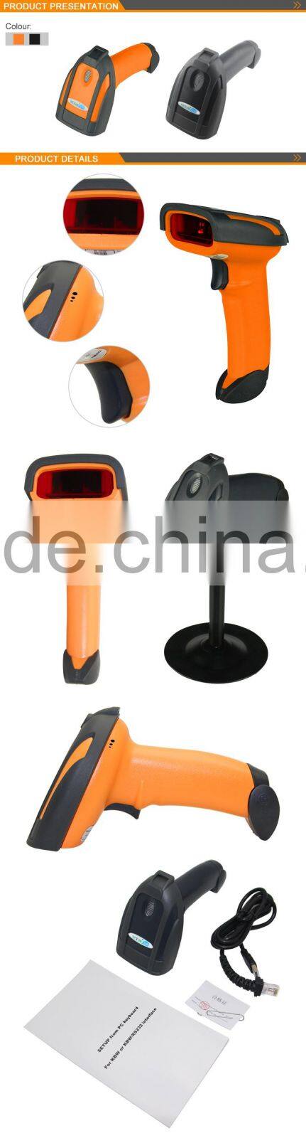 NT-2019R pdf417 2D QR code handheld Laser Barcode Scanner for supermarket