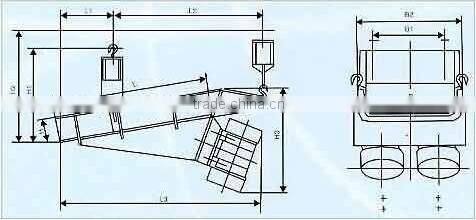 Double vibratory motor Linear electric-Vibrating feeder with factory price