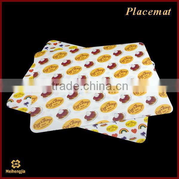 China supplier hotsale Brown pattern pvc place mat