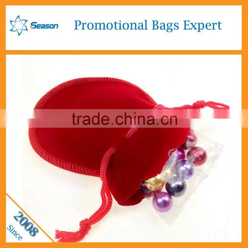 Custom wholesale drawstring velvet packing Jewelry bag and gift holder velvet pouch