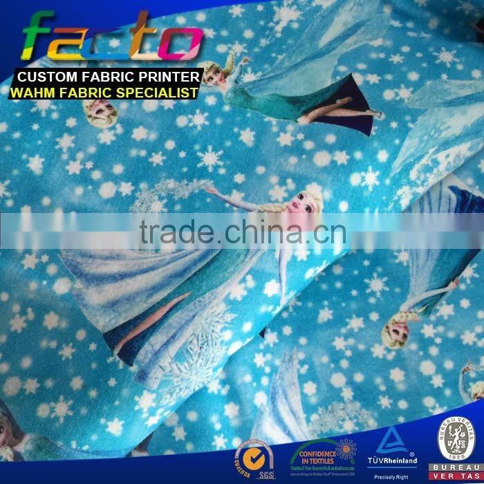 Printed Customized cotton jersey panels print fabric