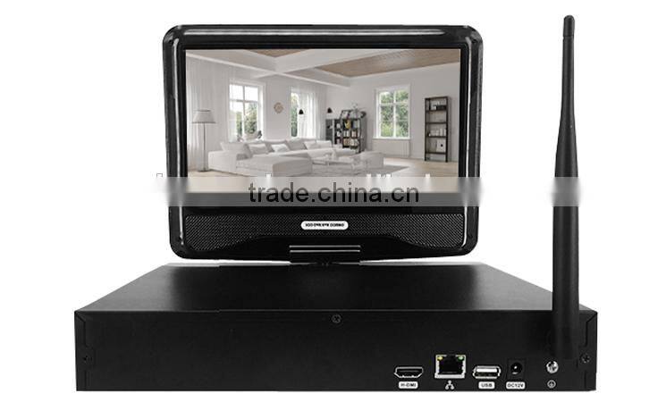 2.4G WIFI NVR KIT 4CH 720P HD Infrared IR Wireless Night Vision Video Surveillance IP Bullet Wifi Camera Recorder