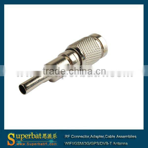 75 Ohm 1.0/2.3 rf connector Straight Crimp for RG178