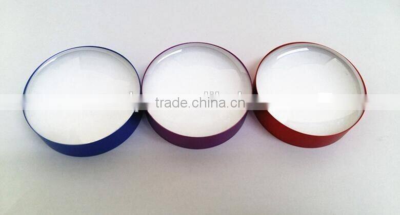 Paperweight Dome Magnifying Glass metal/Crystal Magnifying