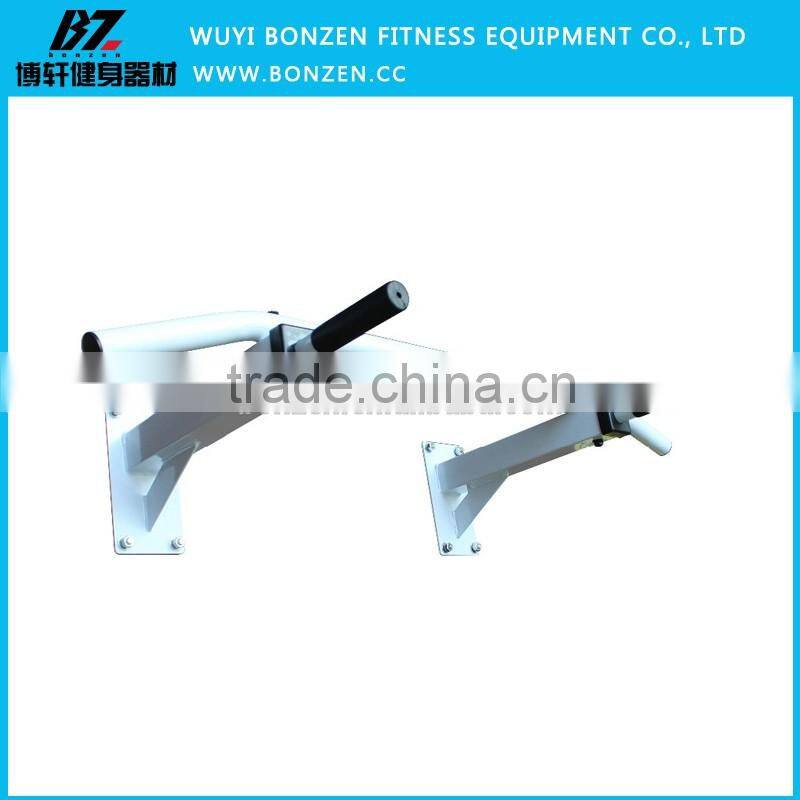 Wall Mounted Pull Up Bar Chin Chinning Bracket Iron Home Gym Station Dip