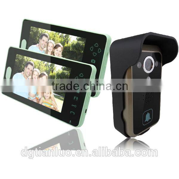 2.4G Wireless Visual Camera Doorbell Security Systems with Rain Cover