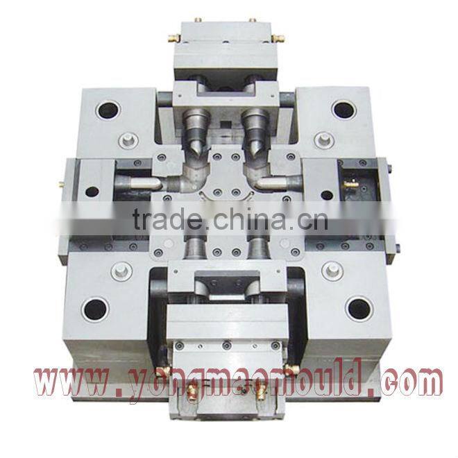 Plastic 90 Degree Flared Elbow Pipe Fitting Injection Mould/Collapsible Core