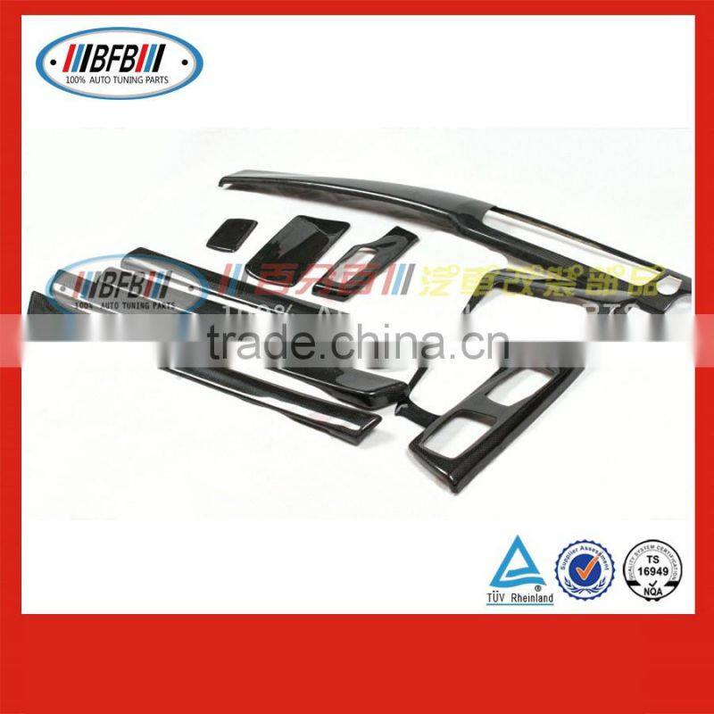 black carbon interior trims FOR BMW F10 F18 5 series 2014 2015 auto interior accessories