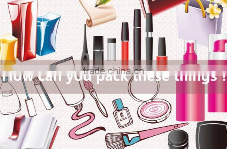 China 2016 colored pvc beauty bag cosmetics