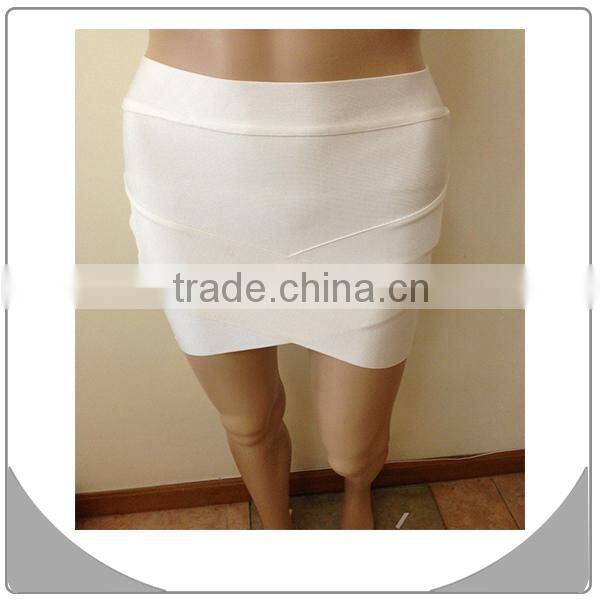 sexy women wear fashion simple design white short skirt bandage skirt 2015