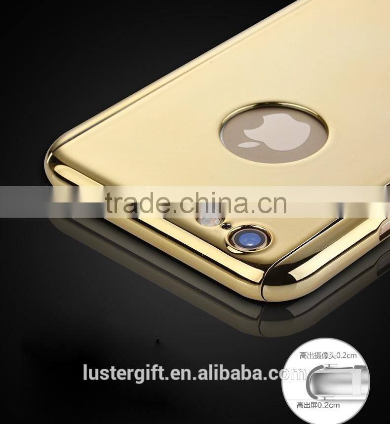 With Tempered Glass Screen Protective 360 Degree Hybrid Hard PC Cell Phone Case Luxury Glossy Case for iPhone