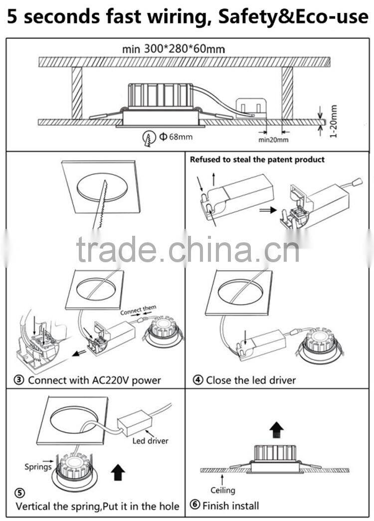 sunset dimmable high cri88 2000k to 2800k warm white ultra thin led downlight direct sz manufacture price